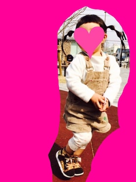 「e.a.B（エーアーベー）のアイテム」を使った、なっちゃんさん（キッズ・80cm）の秋コーディネート