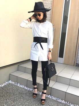 「rienda（リエンダ）のアイテム（キャップ）」を使った、Chii♡さん（レディース・162cm）の夏コーディネート