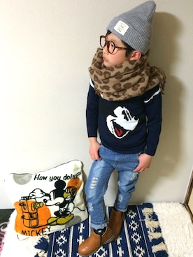 「ファション」｜Aoさん（キッズ・125cm）の冬コーディネート