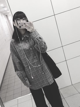 「Yohji Yamamoto（ヨウジヤマモト）のアイテム（トートバッグ）」を使った、莱姆さん（レディース・163cm）の秋コーディネート