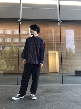 「大阪旅行」｜tomoyaさん（メンズ・175cm）の秋コーディネート