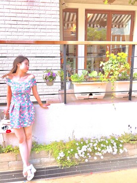 「Maria Luisa（マリア・ルイザ）のアイテム（ワンピース/ドレス）」を使った、Mimiさん（レディース・160cm）の夏コーディネート