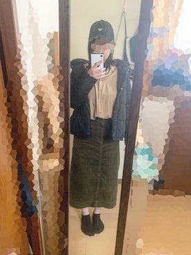「ROXY（ロキシー）のアイテム（キャップ）」を使った、ayaneさん（レディース・163cm）の春コーディネート