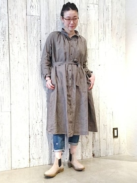「JOURNAL STANDARD LUXE（ジャーナルスタンダード　ラックス）のアイテム（ワンピース/ドレス）」を使った、H.Mさん（レディース・165cm）の春コーディネート