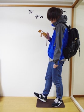 「MIZUNO（ミズノ　）のアイテム（ジャケット/アウター）」を使った、つん。【GUコーデ】さん（メンズ・171cm）の冬コーディネート