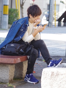「DAISO（DAISO）のアイテム（アナログ腕時計）」を使った、つん。【GUコーデ】さん（メンズ・171cm）の秋コーディネート