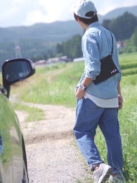 「ジーユー」｜つん。【GUコーデ】さん（メンズ・171cm）の夏コーディネート