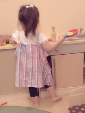 「Moujonjon（ムージョンジョン）のアイテム（オールインワン・サロペット）」を使った、akariさん（キッズ・80cm）の秋コーディネート