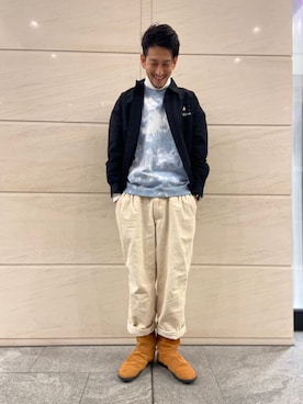 「BACK NUMBER（バックナンバー）のアイテム（スウェット）」を使った、1980080320140626sさん（メンズ・174cm）の冬コーディネート