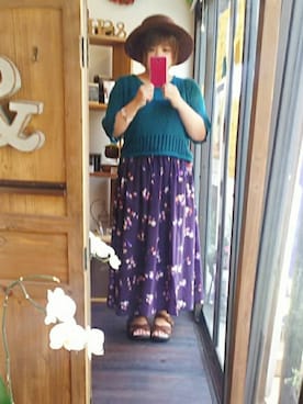 「ぽっちゃり、夏」｜「アイテム（スカート）」を使った、しゅう。さん（レディース・153cm）の夏コーディネート