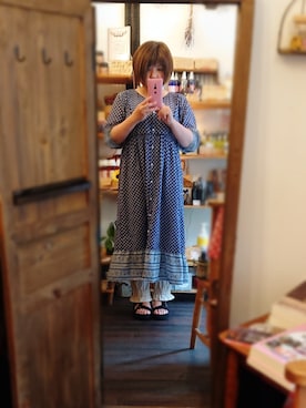 「ぽっちゃり、夏」｜「アイテム（ワンピース/ドレス）」を使った、しゅう。さん（レディース・153cm）の夏コーディネート