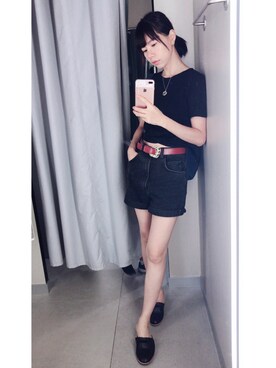 「EMODA（エモダ）のアイテム（イヤリング）」を使った、Phiphiさん（レディース・161cm）の夏コーディネート