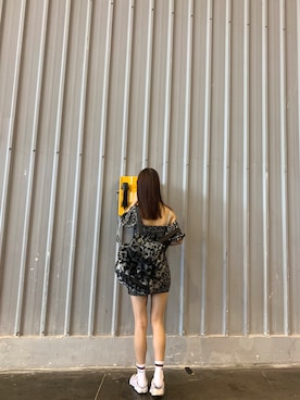 「KILL STAR（キルスター）のアイテム（バッグ）」を使った、100さん（レディース・164cm）の夏コーディネート