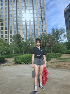 「Gibson   （-）のアイテム」を使った、starryさん（レディース・158cm）の春コーディネート