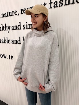 「BAYFLOW（ベイフロー）のアイテム（帽子）」を使った、bonachinさん（レディース・168cm）の春コーディネート