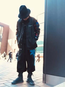 「アイテム（ブルゾン）」を使った、狭井八矢日さん（メンズ・174cm・30代）の冬コーディネート