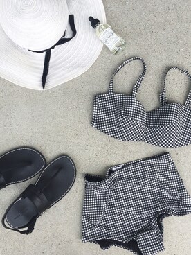 「EDITION（エディション）のアイテム（帽子）」を使った、cota_raさん（レディース・168cm）の夏コーディネート