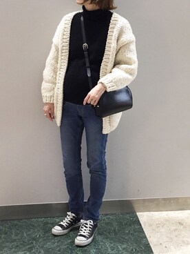 「LIFE's（ライフズ）のアイテム（トップス）」を使った、cota_raさん（レディース・168cm）の冬コーディネート