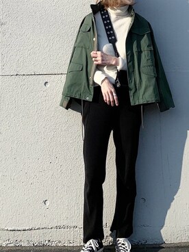 「ALLUMER（アリュメール）のアイテム（ジャケット/アウター）」を使った、cota_raさん（レディース・168cm）の冬コーディネート