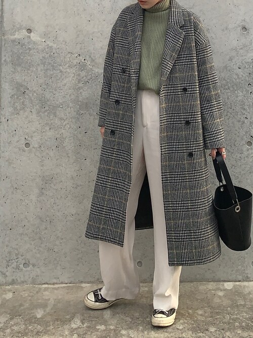 JOURMAL STANDARD コート　グレンチェック JOURNAL STANDARD（ジャーナルスタンダード）の「ロンググレンチェック