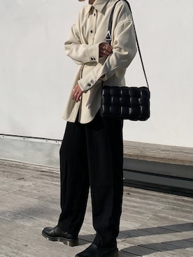 「Dr. Martens（ドクターマーチン）のDr.Martens CHLSEA BOOTS（ブーツ）」を使った、cota_raさん（レディース・169cm）の秋コーディネート