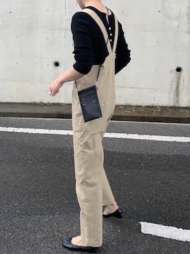 「CANAL JEAN（キャナルジーン）のアイテム（オールインワン・サロペット）」を使った、cota_raさん（レディース・169cm）の春コーディネート