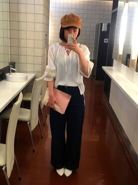 「BACK NUMBER（バックナンバー）のアイテム（キャスケット）」を使った、C＊*さん（レディース・162cm）の秋コーディネート