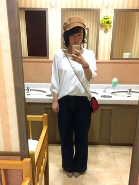 「BACK NUMBER（バックナンバー）のアイテム（キャスケット）」を使った、C＊*さん（レディース・162cm）の秋コーディネート