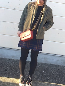 「GRL（グレイル）のアイテム（ピアス（両耳用））」を使った、C＊*さん（レディース・162cm）の冬コーディネート