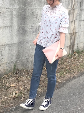 「GRL（グレイル）のアイテム（ピアス（両耳用））」を使った、C＊*さん（レディース・162cm）の春コーディネート