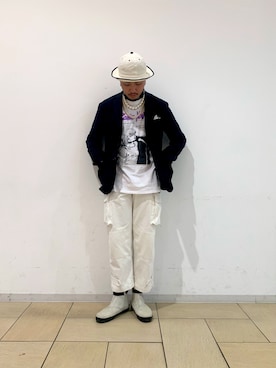 「sonic youth（ソニックユース）のアイテム」を使った、Suzuki Kousukeさん（メンズ・180cm）の春コーディネート