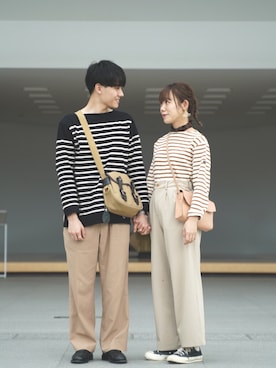 「154cm」｜「アイテム（財布/小物）」を使った、きんとことんさん（レディース・154cm）の秋コーディネート