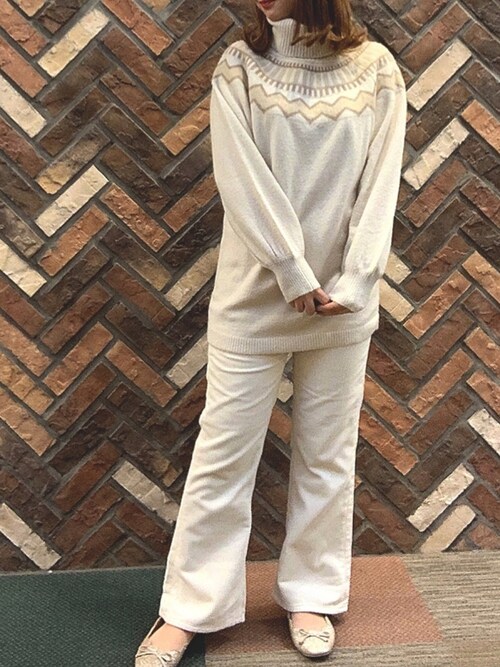 なな E Hyphen World Gallery E Hyphen World Galleryのニット セーターを使ったコーディネート Wear