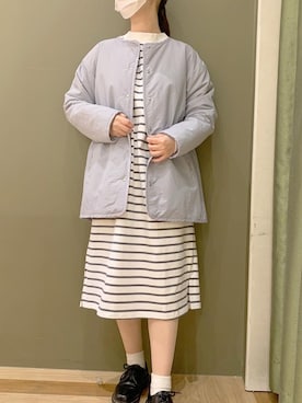 「Green　Parks（グリーンパークス）のアイテム（ブルゾン）」を使った、nanaさん（レディース・152cm）の冬コーディネート