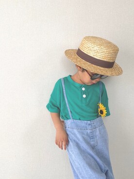 「SPICE OF LIFE（スパイス オブ ライフ）のアイテム」を使った、zzz.さん（キッズ・110cm）の夏コーディネート