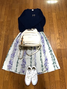 「息子」｜「アイテム（アクセサリー）」を使った、なってぃさん（レディース・163cm）の春コーディネート