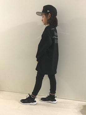 「学校」｜「アイテム（スウェット）」を使った、Kooou!!!!さん（キッズ・125cm）の秋コーディネート
