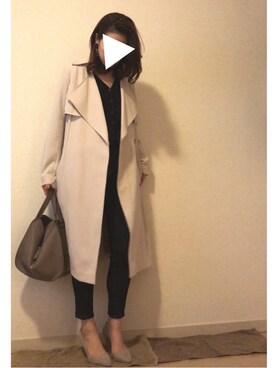 「UNIQLO（ユニクロ）のWOMEN ウルトラストレッチジーンズ（デニムパンツ）」を使った、rikakukoさん（レディース・161cm）の春コーディネート