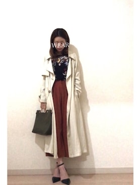 「ドラフトアングリッド」｜「アイテム（ジャケット/アウター）」を使った、rikakukoさん（レディース・161cm）の春コーディネート