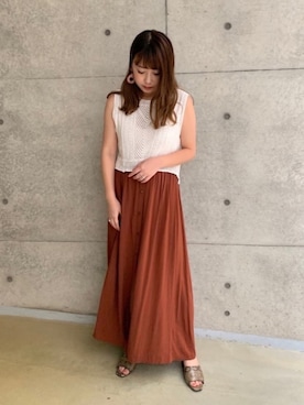 「sango（sango）のアイテム（トップス）」を使った、Nodoka.さん（レディース・154cm）の夏コーディネート