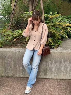 「sango（sango）のアイテム（トップス）」を使った、Nodoka.さん（レディース・154cm）の夏コーディネート