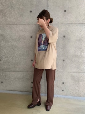 「sango（sango）のアイテム（トップス）」を使った、Nodoka.さん（レディース・154cm）の秋コーディネート