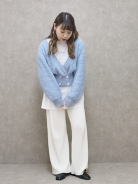 「アイテム（Tシャツ/カットソー）」を使った、Nodoka.さん（レディース・154cm）の冬コーディネート