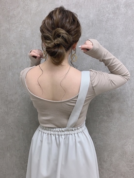 「sango（sango）のアイテム（トップス）」を使った、Nodoka.さん（レディース・154cm）の春コーディネート