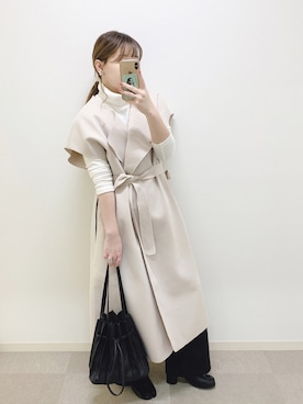 「プリーツバッグ」｜Nodoka.さん（レディース・154cm）の秋コーディネート
