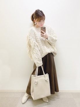 Nodoka.さん（レディース・154cm）の冬コーディネート