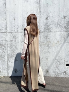 「配色」｜「アイテム（その他）」を使った、Nodoka.さん（レディース・154cm）の春コーディネート