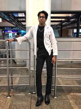 「TOPMAN（トップマン）のアイテム（その他パンツ）」を使った、nuiさん（メンズ・178cm）の春コーディネート