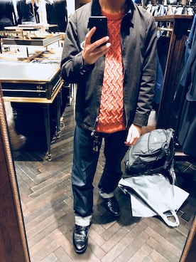 「Subciety（サブサエティ）のアイテム（ジャケット/アウター）」を使った、ほとんど古着太郎さん（メンズ・168cm）の冬コーディネート