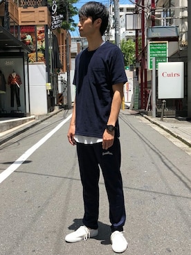 「LET IT RIDE（レットイットライド）のアイテム」を使った、nano・universe men’s STAFFさん（メンズ・175cm）の夏コーディネート
